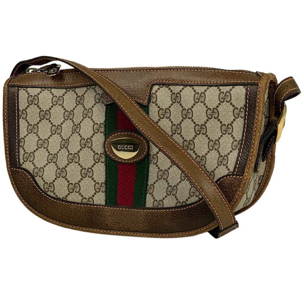Gucci GG shoulder bag Sherry Web canvas brown